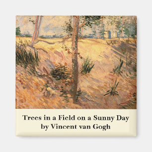 Imán Árbol en un Campo en un Día Soleado por Vincent va