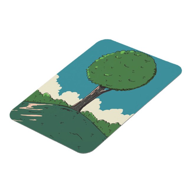 Imán Árbol en una colina (Lado Izquierdo)