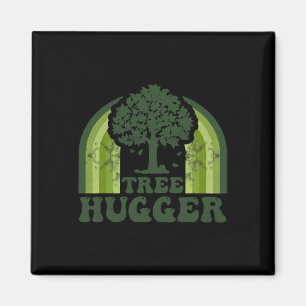 Imán Árbol Hugger Vintage Retro Naturaleza Oído Ambient