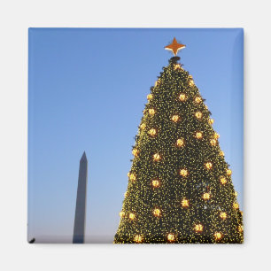 Imán Árbol Nacional de Navidad de Washington DC al atar
