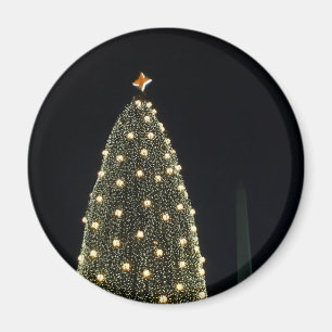 Imán Árbol Nacional de Navidad y Monumento a Washington