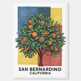 Imán Árbol Naranja San Bernardino de California