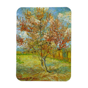 Imán Árbol rosa en flor por Vincent van Gogh