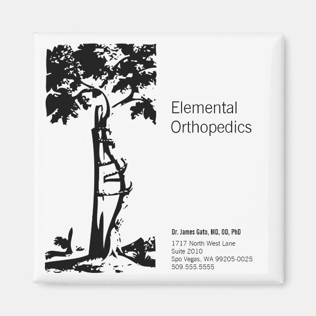 Imán Árbol torcido ortopédico (Frente)