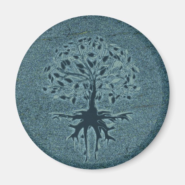 Imán Árbol turquesa de vida (Frente)