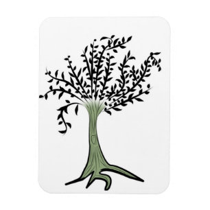 Imán Árbol verde