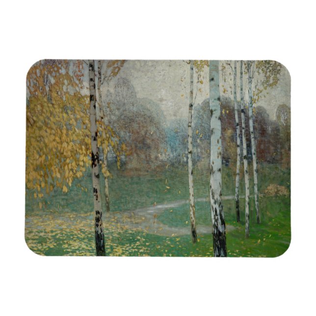 Imán Árboles de aves, 1904 (aceite sobre lienzo) (Horizontal)