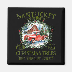 Imán Árboles de Navidad de granja fresca de Nantucket M