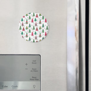 Imán Árboles de Navidad Decorados con Estilo Caprichoso