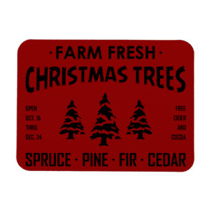 IMÁN ÁRBOLES DE NAVIDAD FRESCOS DE GRANJA
