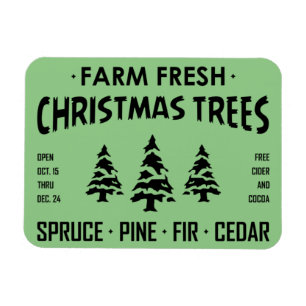 IMÁN ÁRBOLES DE NAVIDAD FRESCOS DE GRANJA