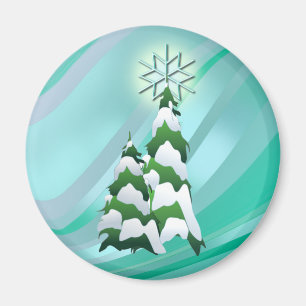 Imán ÁRBOLES DE NAVIDAD y ESTRELLA de SHARON SHARPE