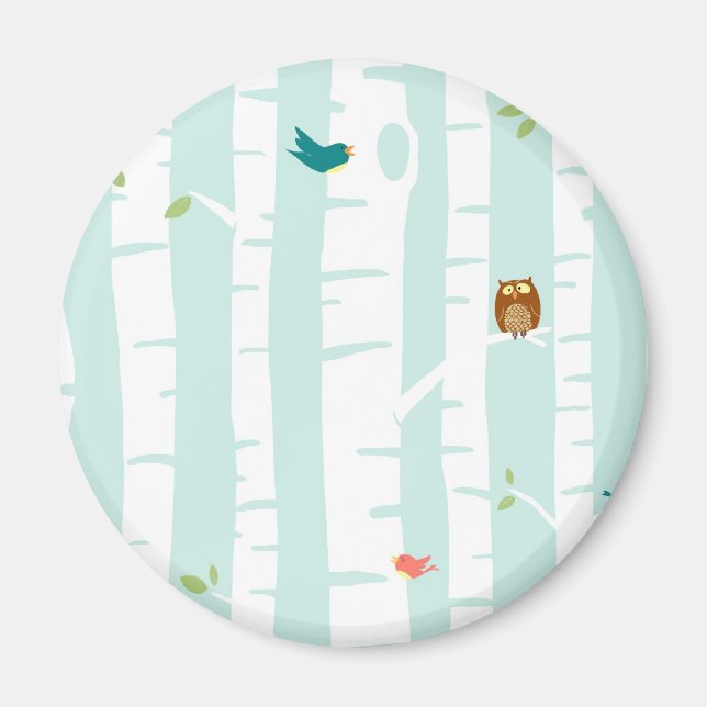 Imán Árboles en primavera (Frente)