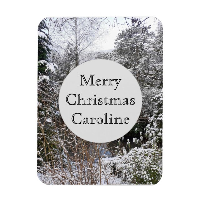 Imán Árboles nevados flexibles (Vertical)