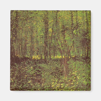 Imán Árboles y maleza de Vincent van Gogh