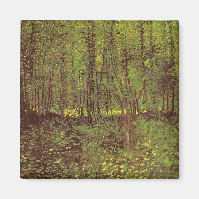 Imán Árboles y subcrecimiento por Vincent van Gogh (Frente)