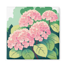Arbusto de Hortensia Rosa