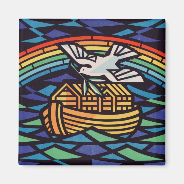 Imán Arca de Noé con Espíritu Santo (Frente)