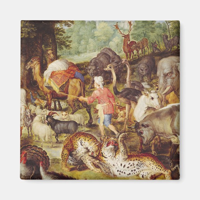 Imán Arca de Noé, detalle del lado derecho (Frente)