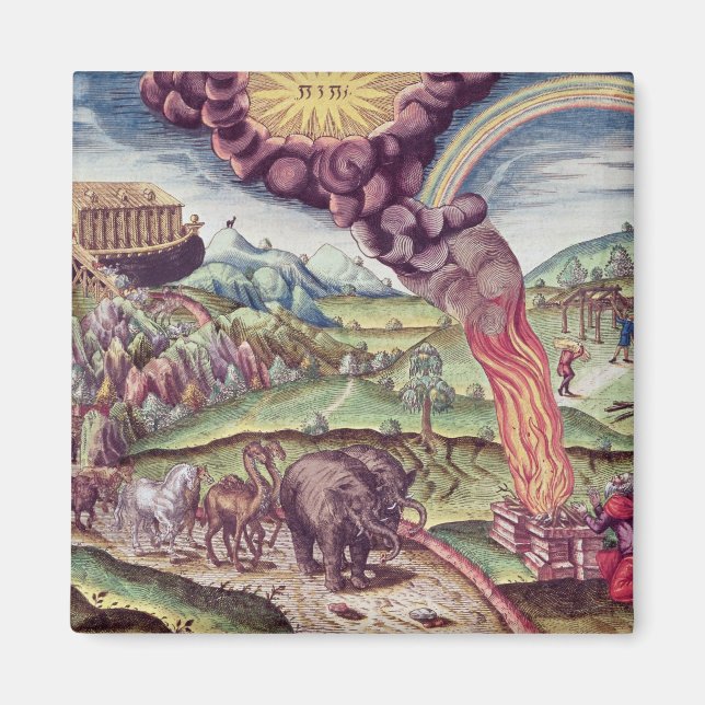 Imán Arca de Noé, ilustracion de 'Brevis Narratio' (Frente)