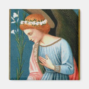 Imán Arcángel Gabriel, Anunciación de Lippi (Detalle)