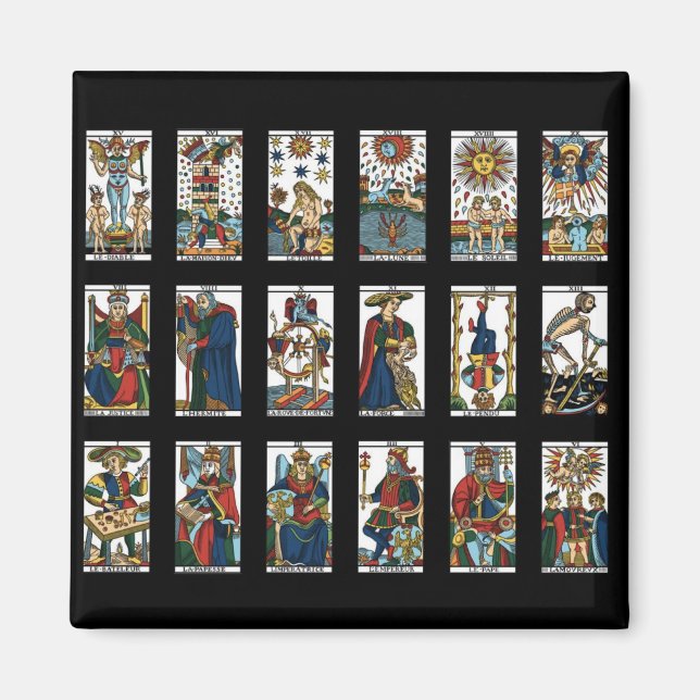 Imán Arcanos Mayores del Tarot (Frente)
