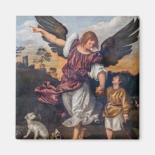Imán Archangel Raphael Drawing - St Raphael