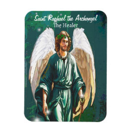 Imán Archangel Raphael Healer Angel Healing Saint Art