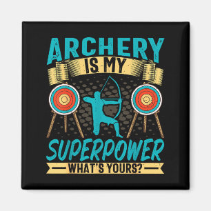 Imán Archer Retro Vintage Archería Es Mi Superpoder - A