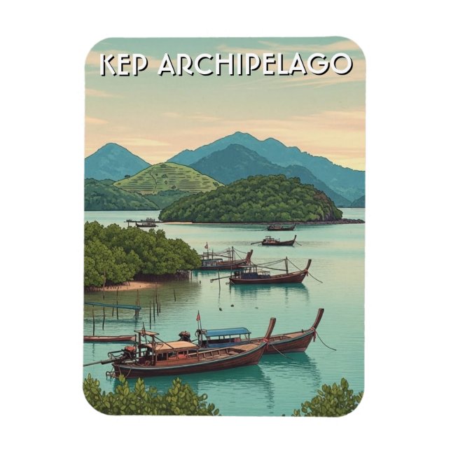 Imán Archipiélago de Kep Camboya (Vertical)