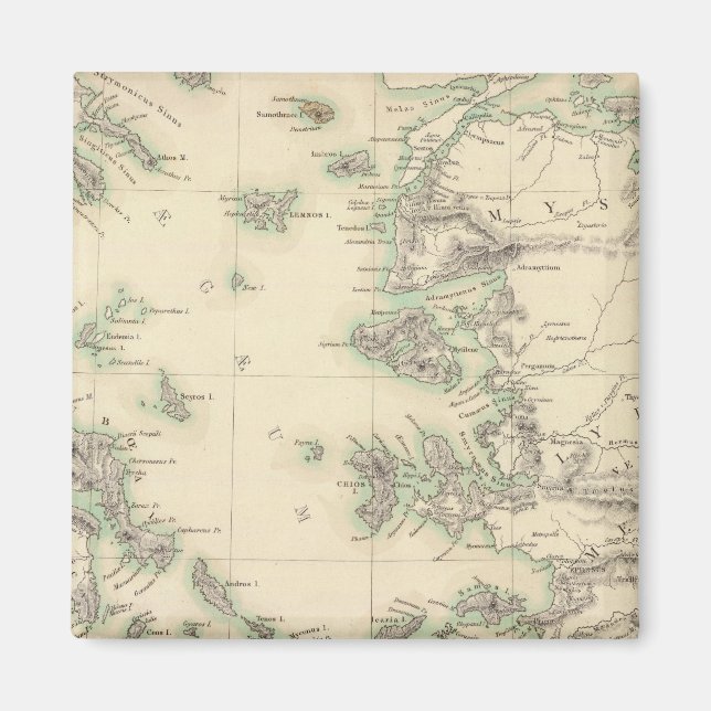 Imán Archipiélago griego antiguo (Frente)