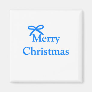 Imán Arco azul alegre Navidad regalos familiares simple
