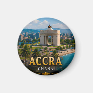 Imán Arco de la Independencia de Accra y Costa Atlántic