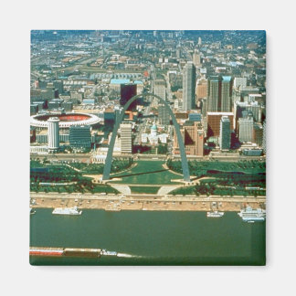 Imán Arco de St. Louis y Skyline