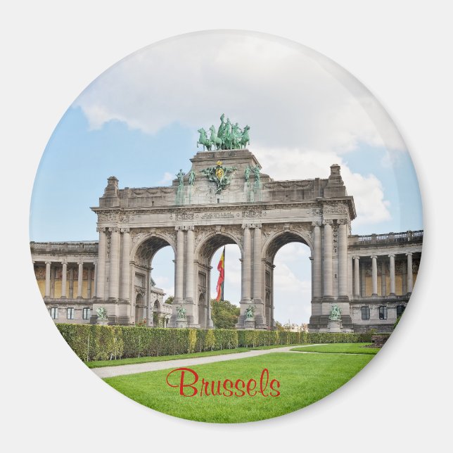 Imán Arco de Triunfo en el Parque Cinquantenario en Bru (Frente)