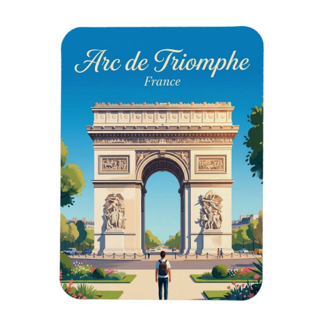 Imán Arco de Triunfo Francia (Vertical)