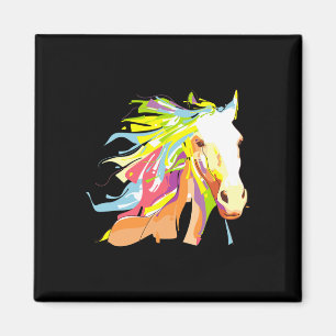 Imán Arco iris de cabeza de caballo