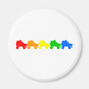 Imán arco iris de patinaje