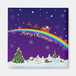 Imán Arco iris Papá Noel