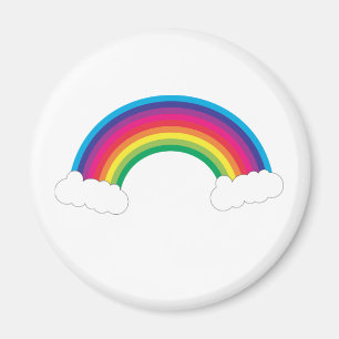 Imán Arco iris y nubes lindos
