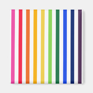 Imán Arco iris y rayas blancas