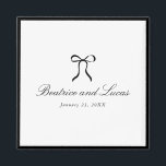 Imán Arco Simple Clásico de Boda<br><div class="desc">Diseño clásico con un lazo simple.</div>
