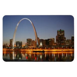 Imán Arco St. Louis Mississippi de la entrada en la