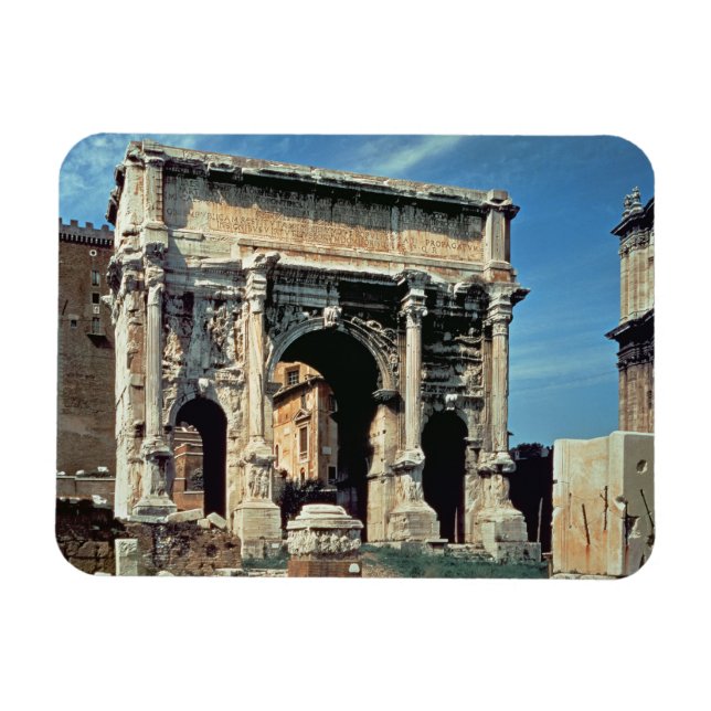 Imán Arco triunfal de Septimius Severus, dedicado en (Horizontal)