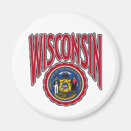 Imán Arco y sello de Wisconsin