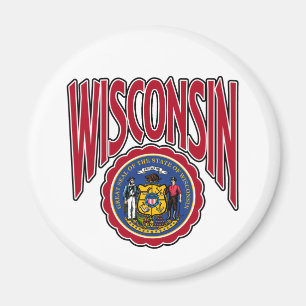 Imán Arco y sello de Wisconsin