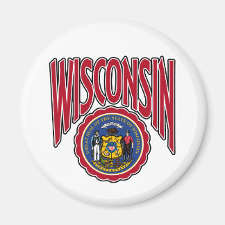 Imán Arco y sello de Wisconsin