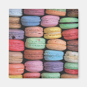 Imán Arcoiris de Macaron franceses apilados
