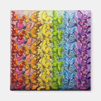 Imán Arcoiris de mariposas