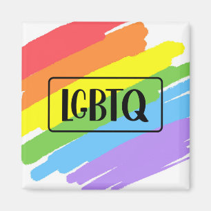Imán Arcoiris de pinceles LGBTQ